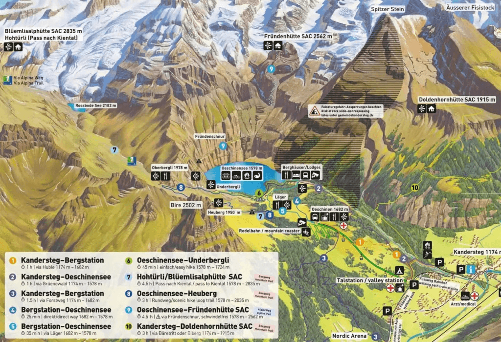 Oeschinensee Map