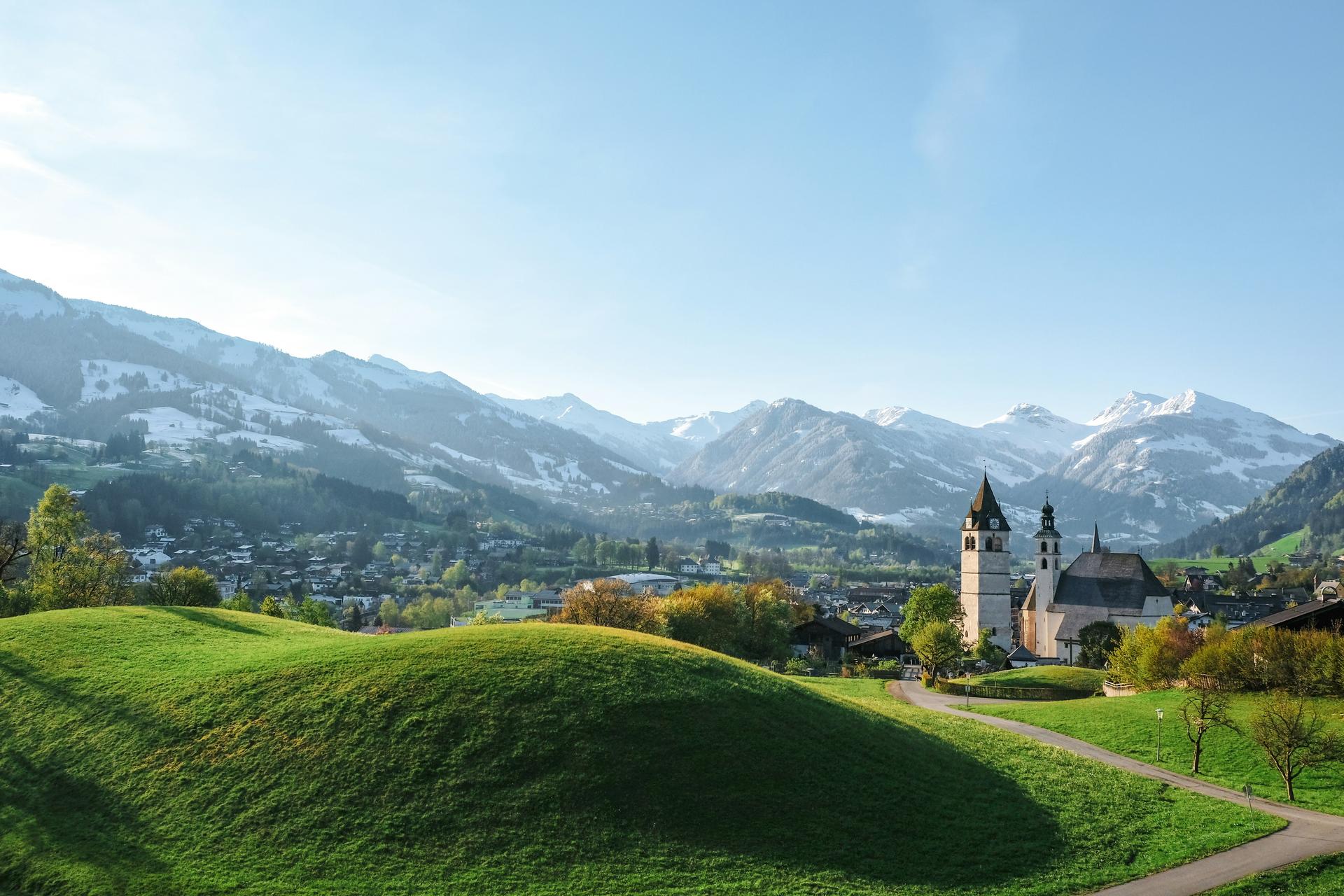 Kitzbuhel-Resort-Summer-Sunny-Church