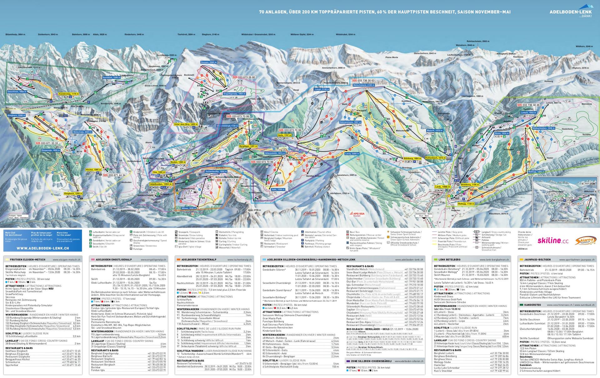 Adelboden ski map